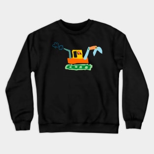 toddler draw excavator Crewneck Sweatshirt